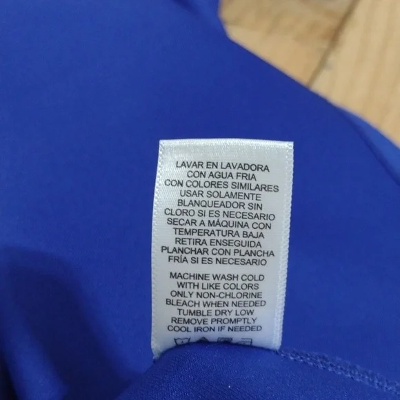 Milly Blue Fit & Flare Sleeveless Dress Exposed Goldtone Back Zip Size 4 - Picture 8 of 11